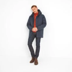 Hulland Mens Waterproof Down Parka - Dark Indigo -Fashion General Store 61856 HULL001 1