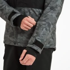 Hunsworth Mens Ski Jacket - Steel Grey Camo/Black -Fashion General Store 61856 HUNSW001 5