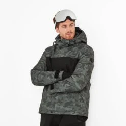 Hunsworth Mens Ski Jacket - Steel Grey Camo/Black -Fashion General Store 61856 HUNSW001 8