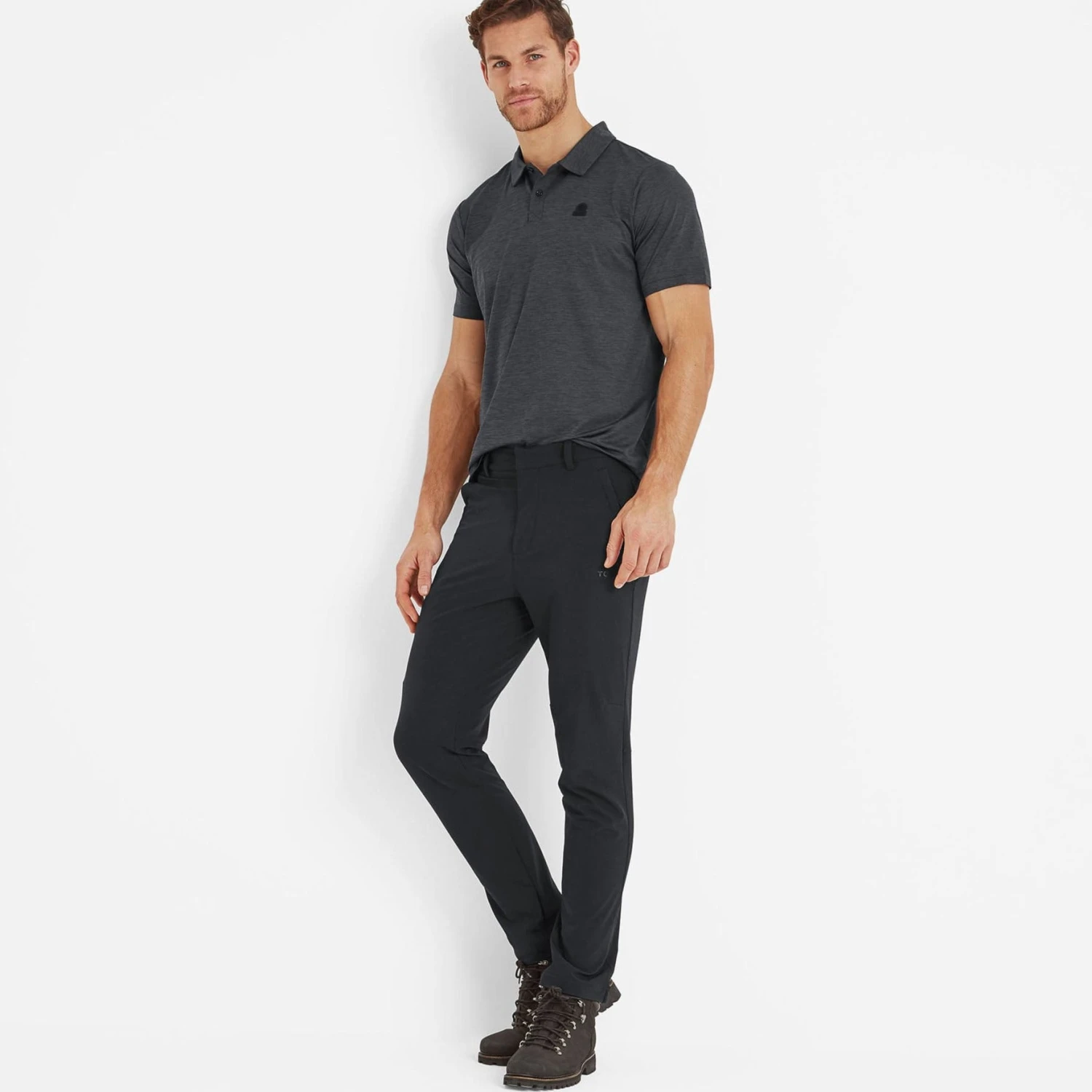 Hurstead Mens Softshell Walking Trousers Regular - Black 3 Hurstead Mens Softshell Walking Trousers Regular - Black