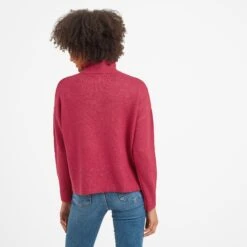Ingrid Womens High Neck Jumper - Cerise -Fashion General Store 61856 INGR300 3