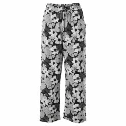 Izzie Womens Trousers - Black Floral Print -Fashion General Store 61856 IZZIE400