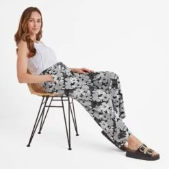 Izzie Womens Trousers - Black Floral Print -Fashion General Store 61856 IZZIE400 4