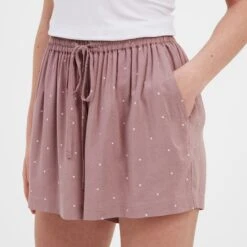 Katerina Womens Shorts - Faded Pink Spot -Fashion General Store 61856 KATE301 4