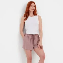 Katerina Womens Shorts - Faded Pink Spot -Fashion General Store 61856 KATE301 5