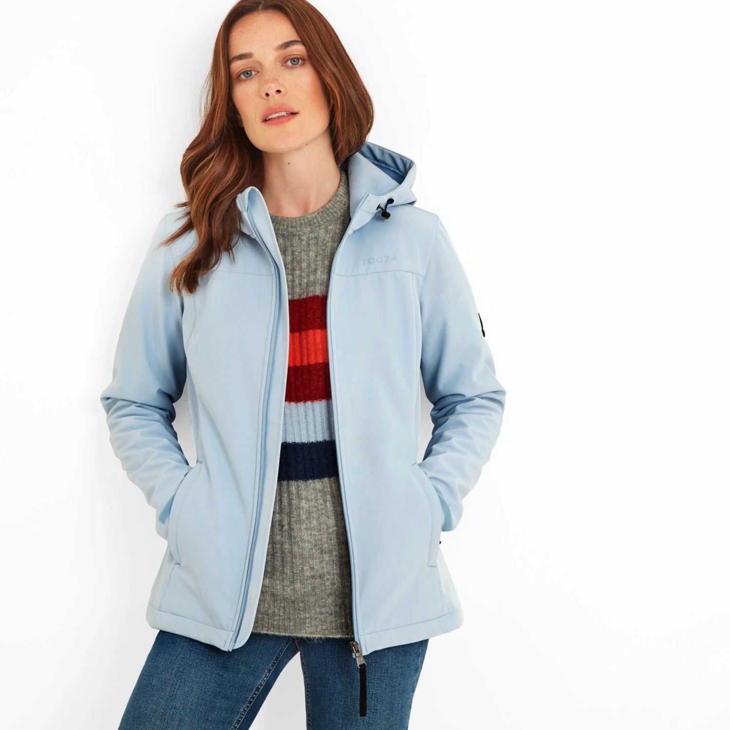 Keld Womens Softshell Hooded Jacket - Ice Blue 3 Keld Womens Softshell Hooded Jacket - Ice Blue