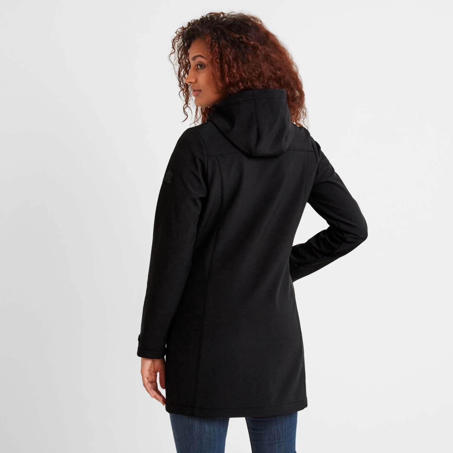 Keld Womens Softshell Long Jacket - Black 5 Keld Womens Softshell Long Jacket - Black - Image 3