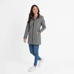 Keld Womens Softshell Long Jacket - Dark Grey -Fashion General Store 61856 KELDL302 1