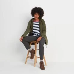 Keld Womens Softshell Long Jacket - Khaki -Fashion General Store 61856 KELDL305 6