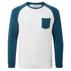 Kennett Mens Long Sleeve Raglan T-Shirt - Lagoon -Fashion General Store 61856 KENN005