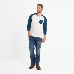 Kennett Mens Long Sleeve Raglan T-Shirt - Lagoon -Fashion General Store 61856 KENN005 1