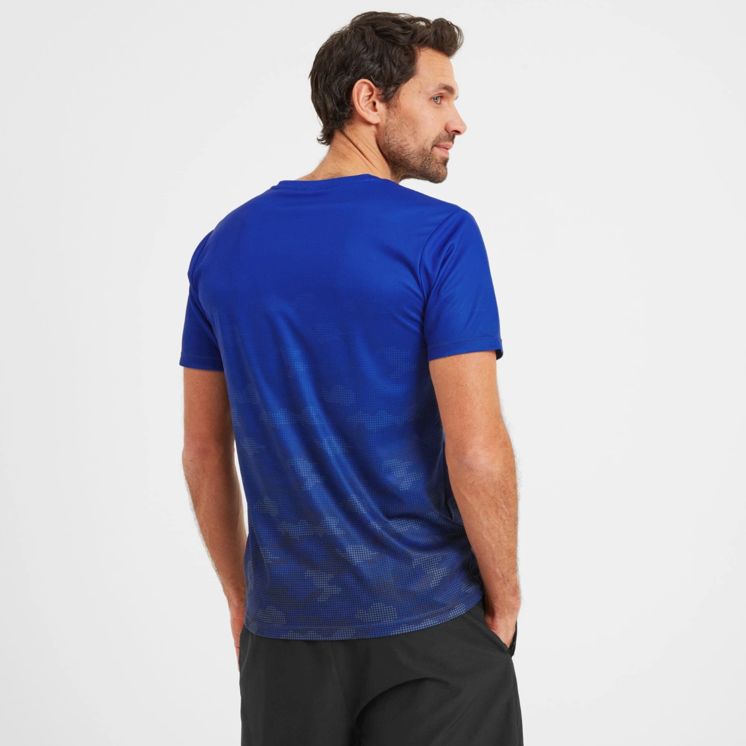 Kildwick Mens Tech T-Shirt - Sapphire Blue Dot Camo 5 Kildwick Mens Tech T-Shirt - Sapphire Blue Dot Camo - Image 3