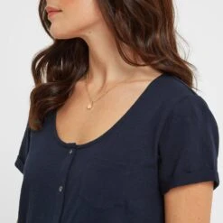 Kinver Womens Button Up Top - Dark Indigo -Fashion General Store 61856 KINV300 4