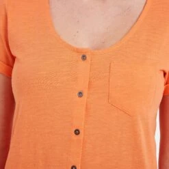 Kinver Womens Button Up Top - Coral Peach -Fashion General Store 61856 KINV301 4