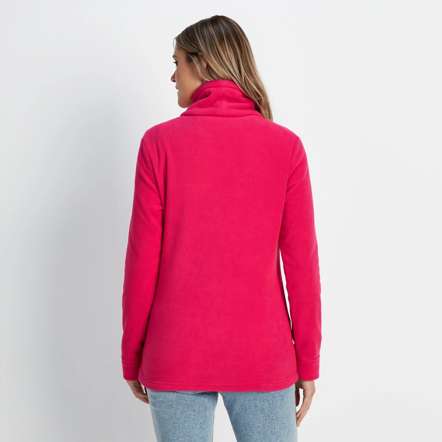 Kirkby Womens Funnel Neck Fleece - Magenta Pink 8 Kirkby Womens Funnel Neck Fleece - Magenta Pink - Image 6