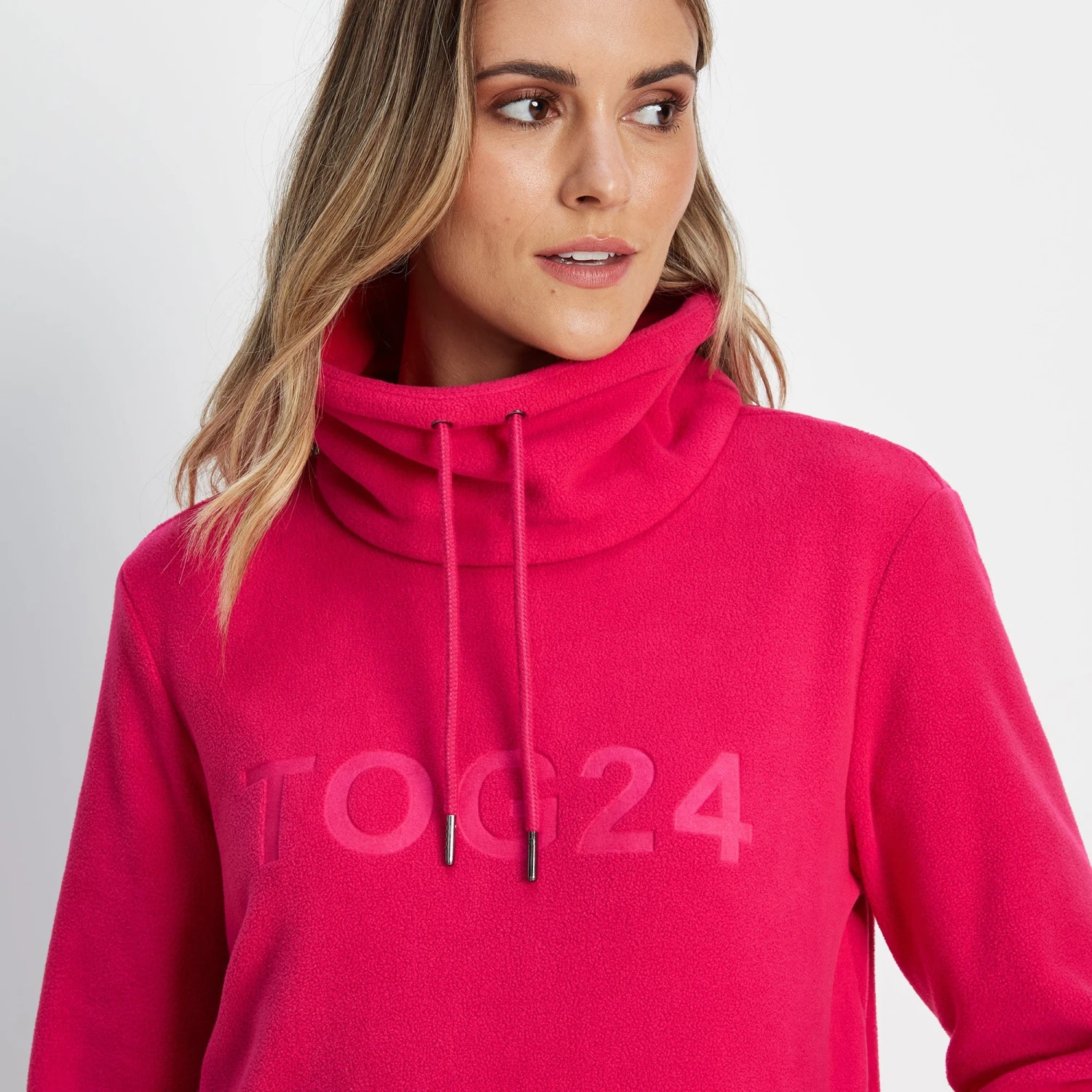 Kirkby Womens Funnel Neck Fleece - Magenta Pink 7 Kirkby Womens Funnel Neck Fleece - Magenta Pink - Image 5