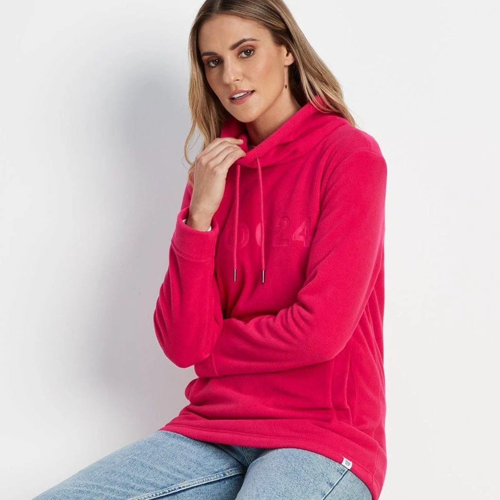 Kirkby Womens Funnel Neck Fleece - Magenta Pink 6 Kirkby Womens Funnel Neck Fleece - Magenta Pink - Image 4