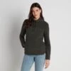 Kirkby Womens Funnel Neck Fleece - Washed Black -Fashion General Store 61856 KIRKB301 2