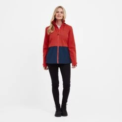 Kiveton Womens Waterproof Jacket - Dark Indigo/Dark Coral -Fashion General Store 61856 KIVE311 1