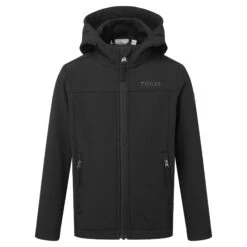 Koroma Kids Softshell Hooded Jacket - Black -Fashion General Store 61856 KORO600