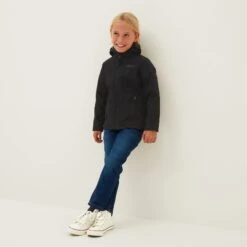 Koroma Kids Softshell Hooded Jacket - Black -Fashion General Store 61856 KORO600 2