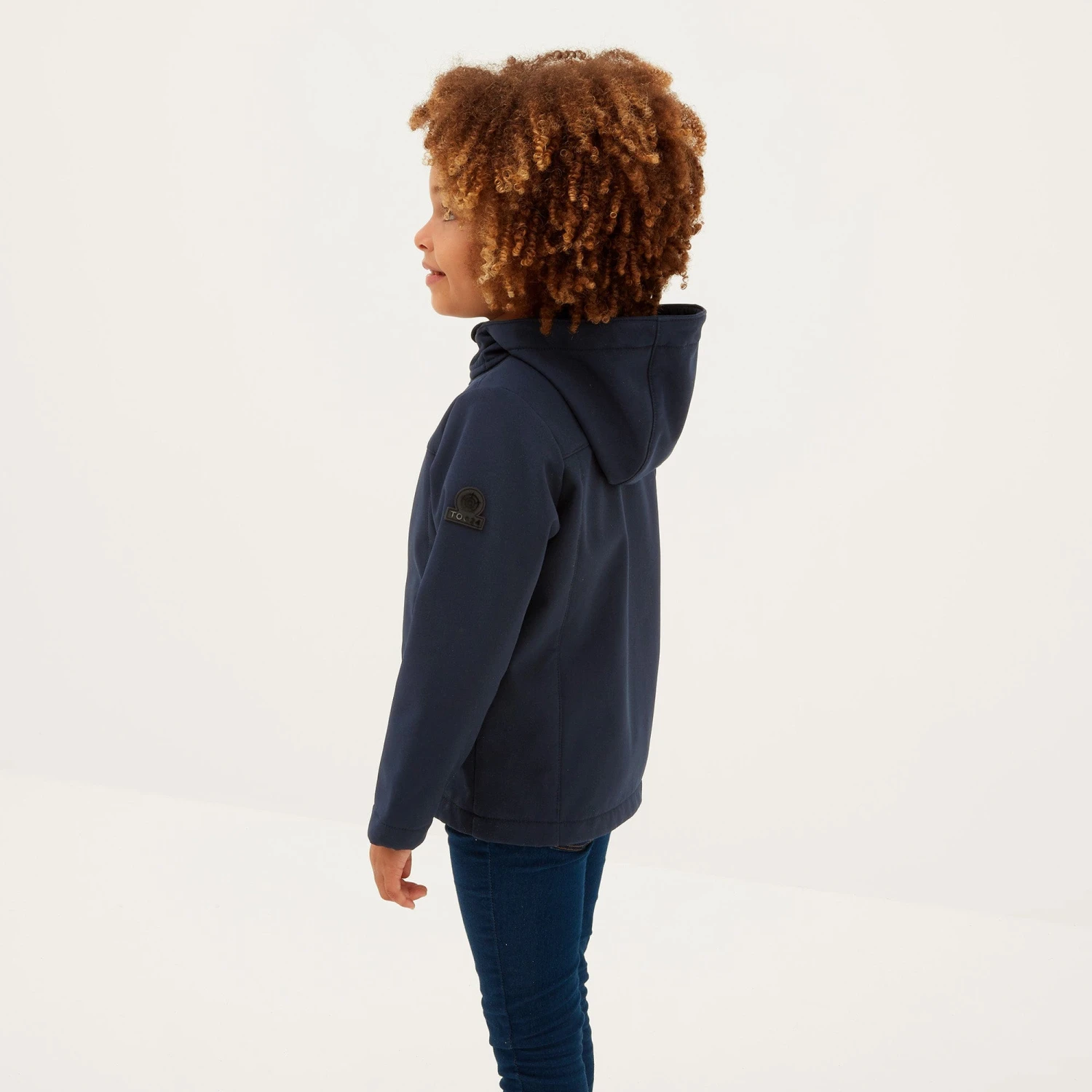 Koroma Kids Softshell Hooded Jacket - Navy 6 Koroma Kids Softshell Hooded Jacket - Navy - Image 4