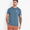 Lakes Mens T-Shirt - Steel Blue -Fashion General Store 61856 LAKE003 2