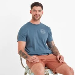 Lakes Mens T-Shirt - Steel Blue -Fashion General Store 61856 LAKE003 4