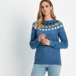 Larisa Womens Knitted Jumper - Blueberry -Fashion General Store 61856 LARIS301 1