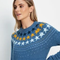 Larisa Womens Knitted Jumper - Blueberry -Fashion General Store 61856 LARIS301 4