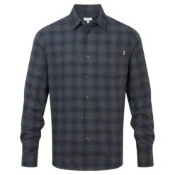 Latham Mens Flannel Long Sleeve Shirt - Dark Indigo Check 17 Latham Mens Flannel Long Sleeve Shirt - Dark Indigo Check -Fashion General Store 61856 LATH001