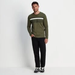 Lewes Mens Long Sleeve T-Shirt - Khaki -Fashion General Store 61856 LEWES002 1