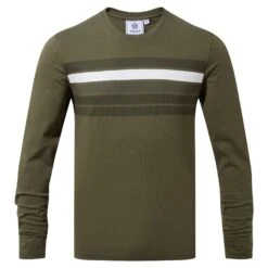 Lewes Mens Long Sleeve T-Shirt - Khaki -Fashion General Store 61856 LEWES002