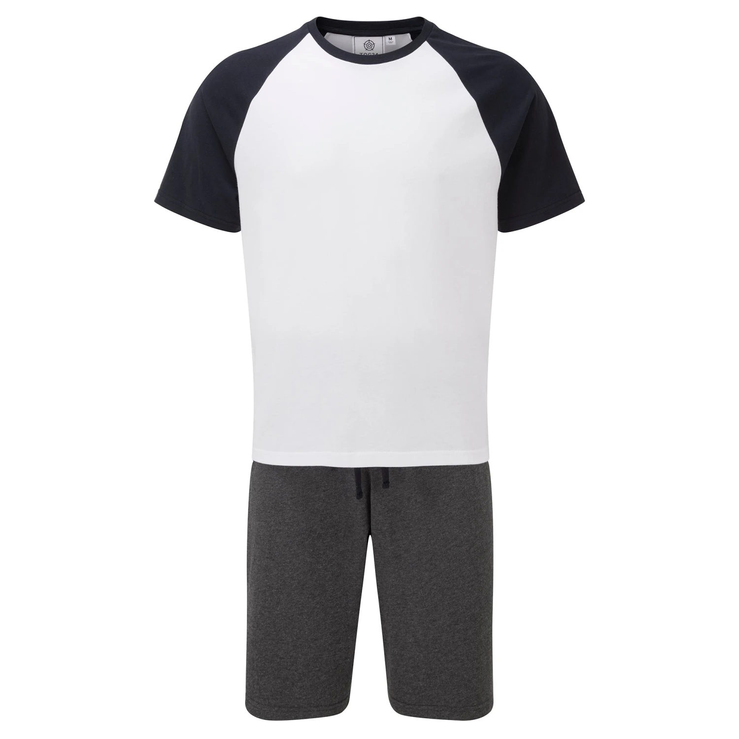 Lounge Mens Pyjama Short Set - Dark Indigo/Dark Grey Marl 10 Lounge Mens Pyjama Short Set - Dark Indigo/Dark Grey Marl - Image 8