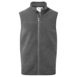 Mackay Mens Sherpa Fleece Gilet - Soot Grey -Fashion General Store 61856 MACK001