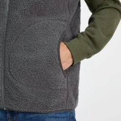 Mackay Mens Sherpa Fleece Gilet - Soot Grey -Fashion General Store 61856 MACK001 5
