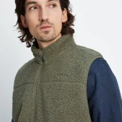 Mackay Mens Sherpa Fleece Gilet - Khaki 17 Mackay Mens Sherpa Fleece Gilet - Khaki -Fashion General Store 61856 MACK002 4