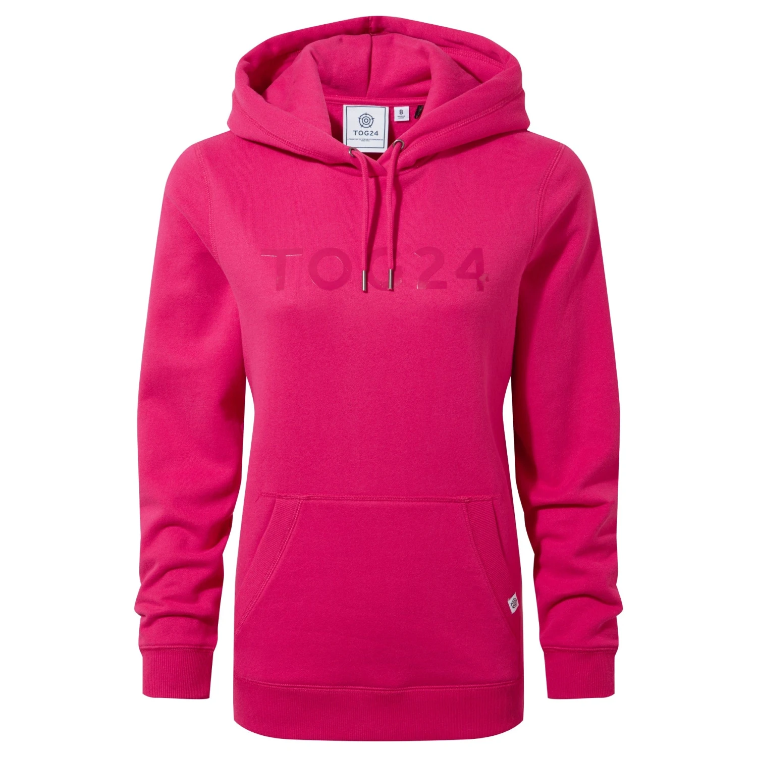 Magdalen Womens Overhead Hoodie - Magenta Pink 9 Magdalen Womens Overhead Hoodie - Magenta Pink - Image 7