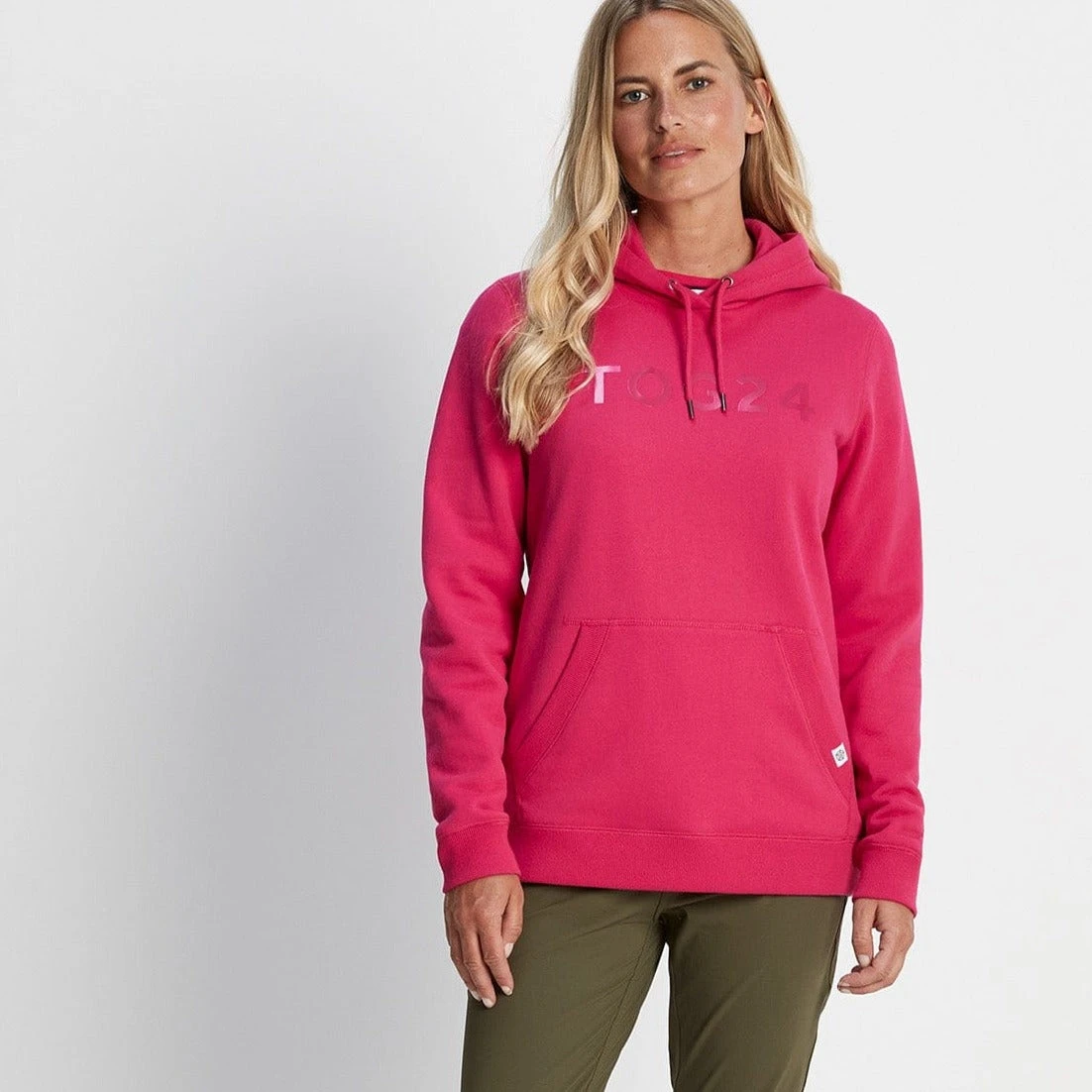 Magdalen Womens Overhead Hoodie - Magenta Pink 5 Magdalen Womens Overhead Hoodie - Magenta Pink - Image 3