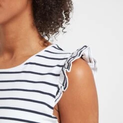 Maribel Womens Vest - Optic White Stripe 16 Maribel Womens Vest - Optic White Stripe -Fashion General Store 61856 MARIB300 4