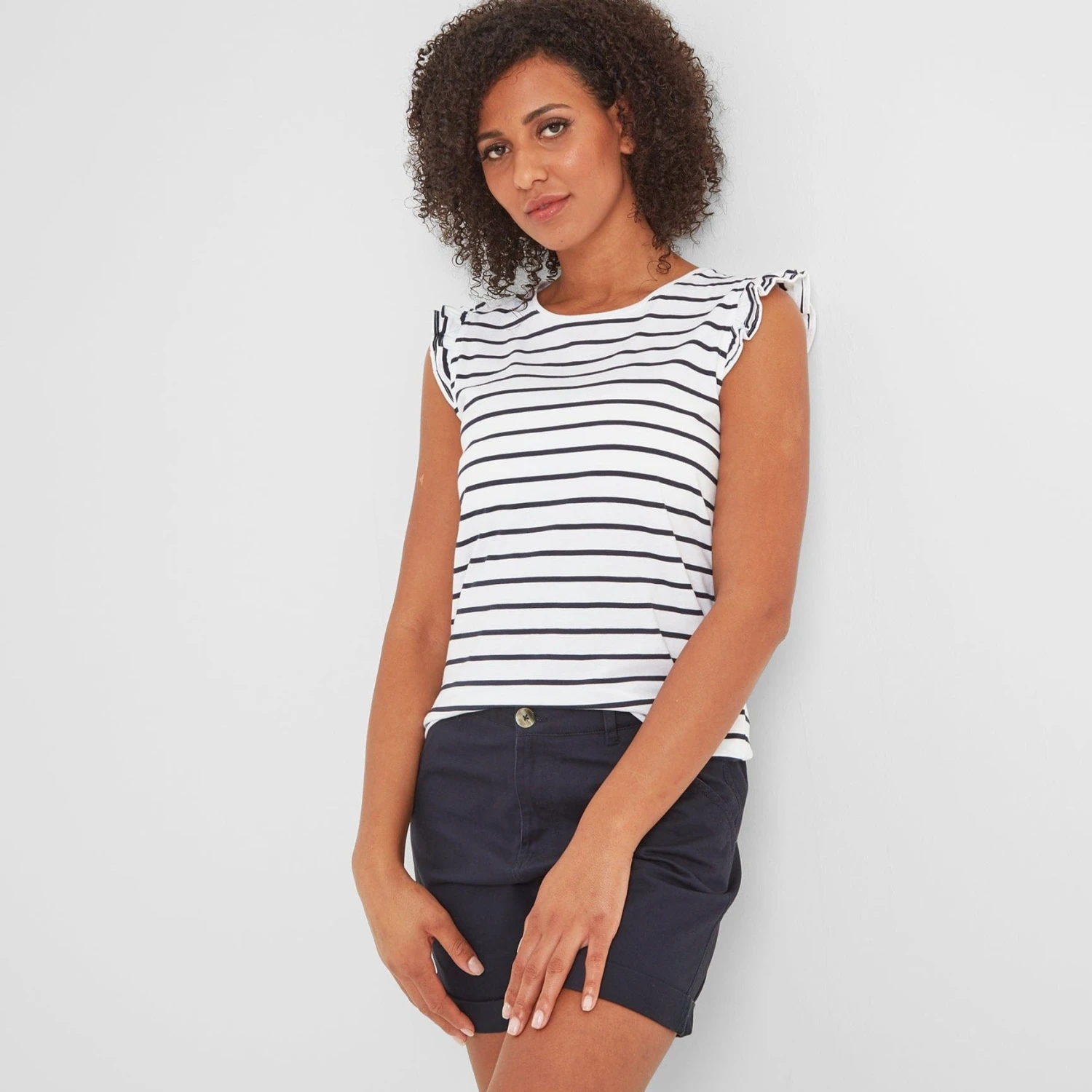 Maribel Womens Vest - Optic White Stripe 5 Maribel Womens Vest - Optic White Stripe - Image 3