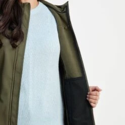 Marina Womens Extra Long Softshell Jacket - Khaki 19 Marina Womens Extra Long Softshell Jacket - Khaki -Fashion General Store 61856 MARIN301 6