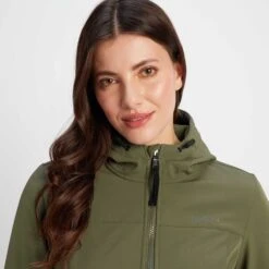 Marina Womens Extra Long Softshell Jacket - Khaki 22 Marina Womens Extra Long Softshell Jacket - Khaki -Fashion General Store 61856 MARIN301 4