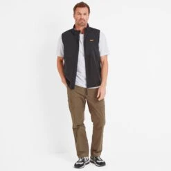 Marray Mens Fleece Gilet - Black/Washed Black -Fashion General Store 61856 MARR002 3