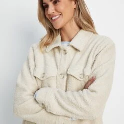 Maxine Womens Shacket - White Sand -Fashion General Store 61856 MAXI300 5