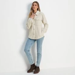 Maxine Womens Shacket - White Sand -Fashion General Store 61856 MAXI300 6