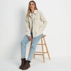 Maxine Womens Shacket - White Sand -Fashion General Store 61856 MAXI300 7