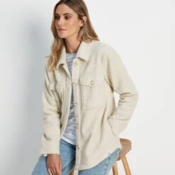 Maxine Womens Shacket - White Sand -Fashion General Store 61856 MAXI300 8