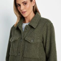 Maxine Womens Shacket - Khaki -Fashion General Store 61856 MAXI301 4