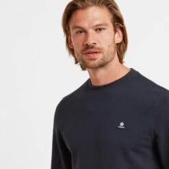 Mellor Mens Sweat - Dark Indigo